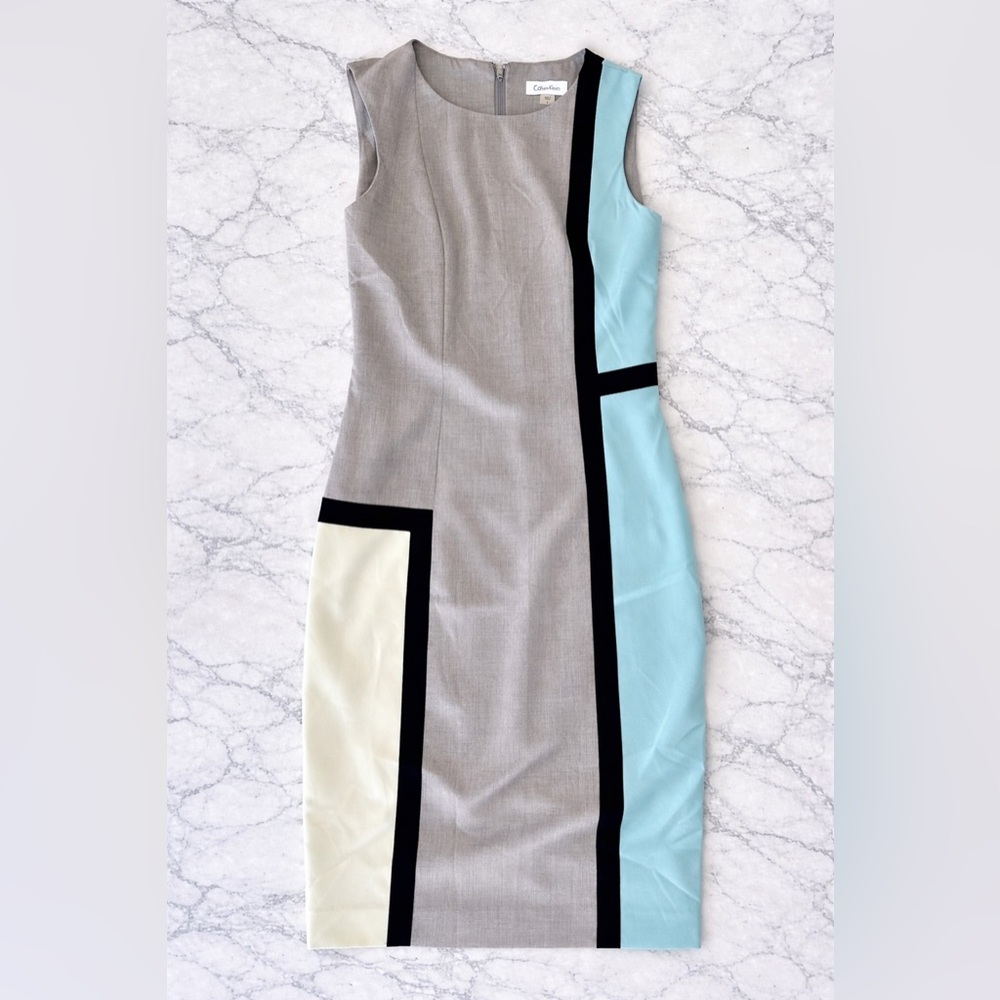 Calvin Klein sleeveless Block Dress size 4
